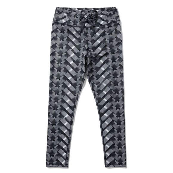 Signatures Gunmetal Gray Basket Weave Athletic Drawstring Leggings Sz L/XL - Picture 6 of 9